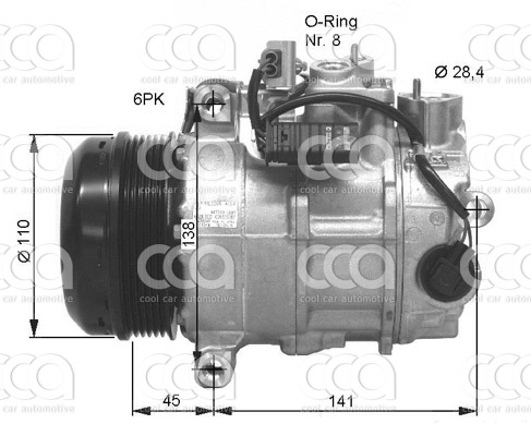 Compressor PW-AG-OR Origineel Compr. Orig. MB W204 / W212 /pers recht
