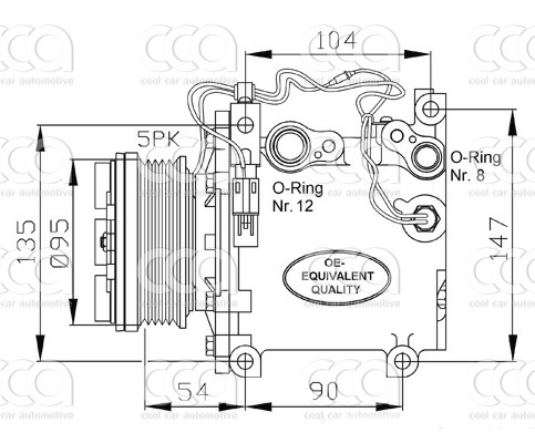 Compressor PW-AG-OR kopie Compr. Kopie Mitsubishi Galant 2.5 V6