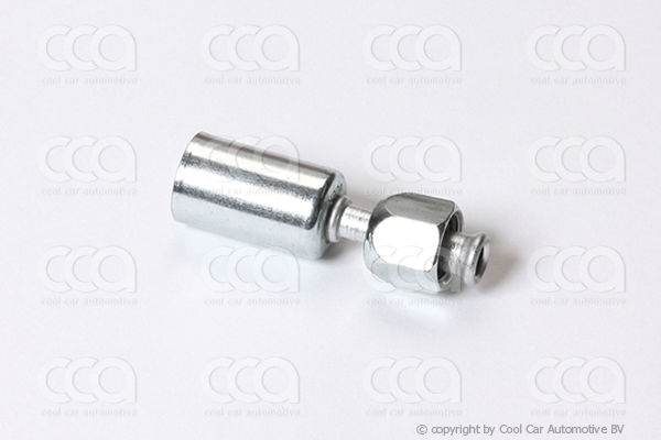 Fittingen / Compr. fittingen - adapters Fitting Female Flare 0 gr  8 - 8 alu.