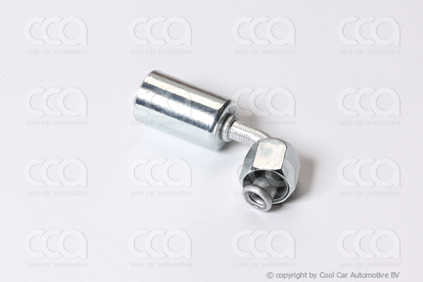 Fittingen / Compr. fittingen - adapters Fitting Female Flare 90 gr 6 - 6 alu.