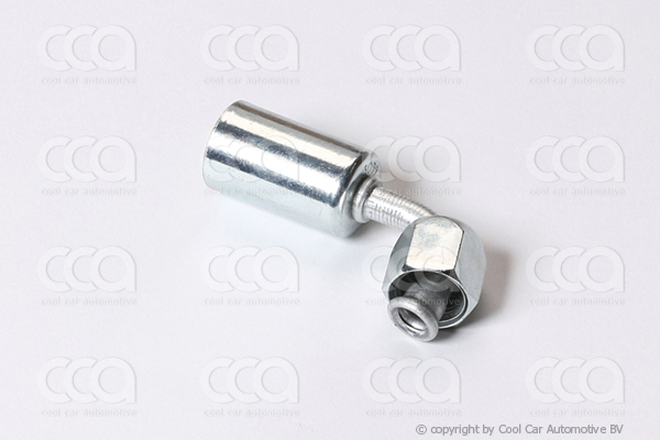 Fittingen / Compr. fittingen - adapters Fitting Female Flare 90 gr 8 - 8 alu.