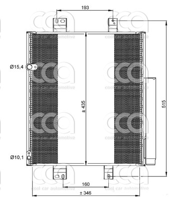 Condensers PW Condenser Daihatsu Materia