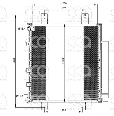 Condensers PW Condenser Daihatsu Cuore / Trevis