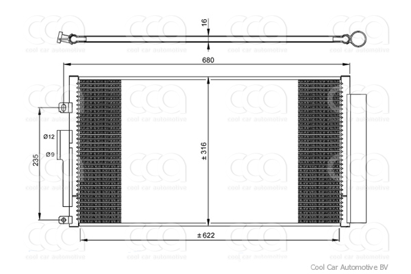 Condensers PW Condenser Fiat 500 Abarth 11>