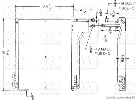 Condensers PW Condenser Oldsmobiel Delta 88 1977