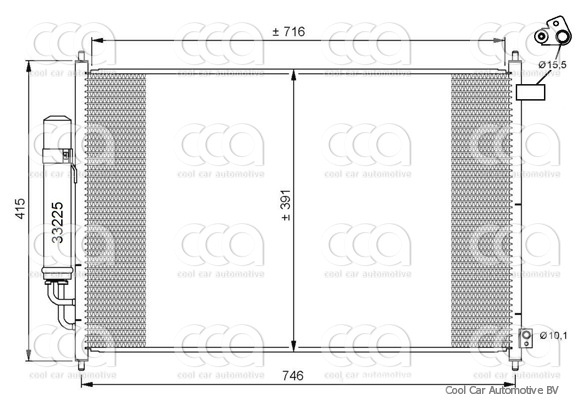 Condensers PW Condenser Honda FRV 1.7