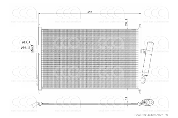 Condensers PW Condener Isuzu D-max 12>