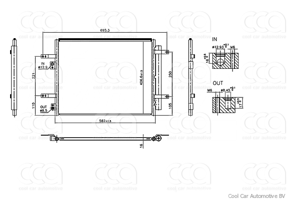 Condensers PW Condenser Kia Xceed / Ceed 1.6 Hybrid