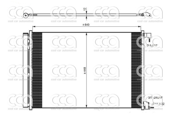 Condensers PW Condenser Mercedes C klasse W215 14>