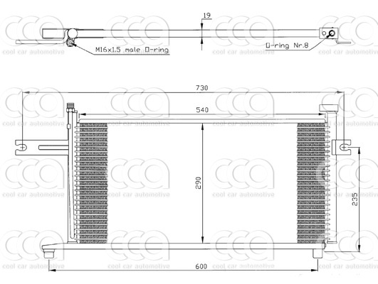 Condensers PW Condenser Nissan Micra
