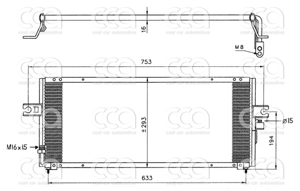 Condensers PW Condenser Nissan Almera 98-00