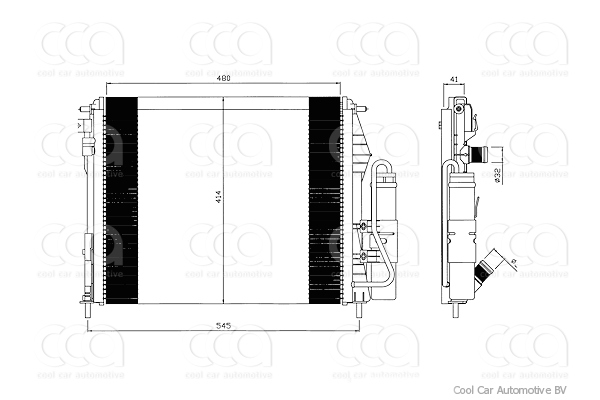 Multi Exchanger (Condenser - Radiateur) Multi-Exchanger Renault Clio 1.2 98>