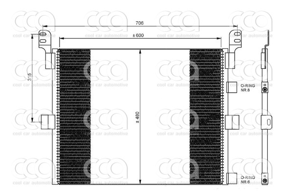 Condensers PW Condenser Renault Premium