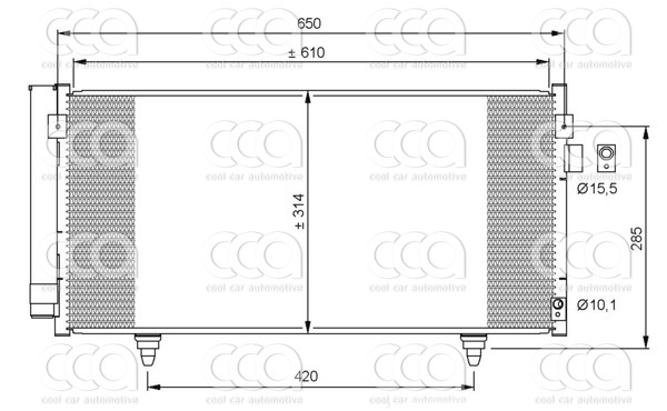 Condensers PW Condenser Subaru Forester  2008-