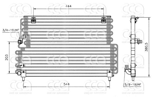 Condensers PW Condenser Volvo 440 - 460