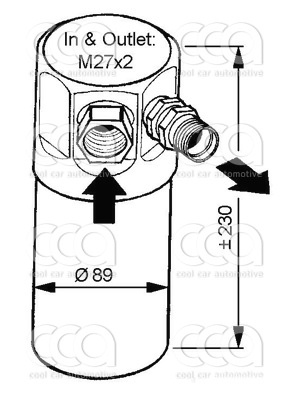 Droger / accumulator Droger Alfa 145/146/155/Fiat/Lancia