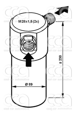 Droger / accumulator Droger Audi 100 / A6 / V8
