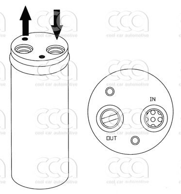 Droger / accumulator Droger Daewoo Nubira 97- / Tacuma