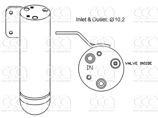 Droger / accumulator Droger Fiat Punto II valeo