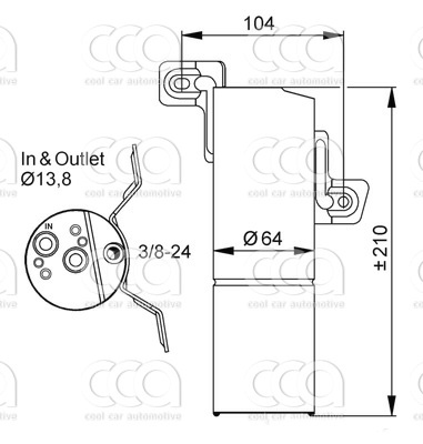 Droger / accumulator Droger Mercedes E Klasse (W221)