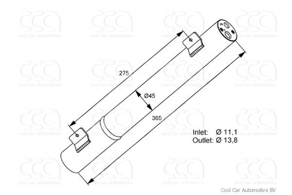 Droger / accumulator Droger Mercedes W169 / W245