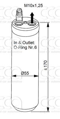 Droger / accumulator Droger Opel Corsa C 00-