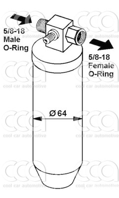 Droger / accumulator Droger Peugeot 205 / 309 I-II