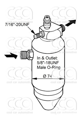 Droger / accumulator Droger Peugeot 406