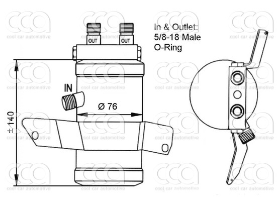 Droger / accumulator Droger Saab 9000