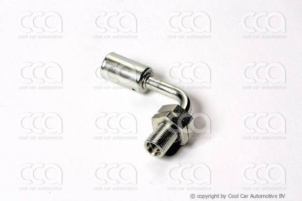 Fittingen / Compr. fittingen - adapters Fitting plaatdoorvoer 90 gr 6 staal