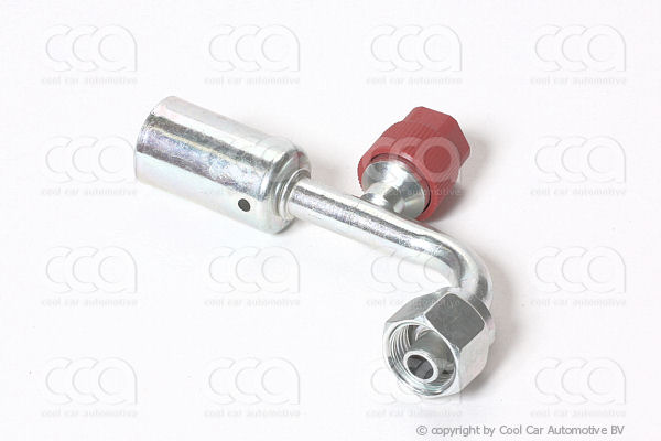Fittingen / Compr. fittingen - adapters Fitting FOR 90 gr 6 - 6 staal + R134a