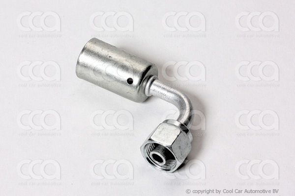Fittingen / Compr. fittingen - adapters Fitting FOR 90 gr 6 - 6 aluminium