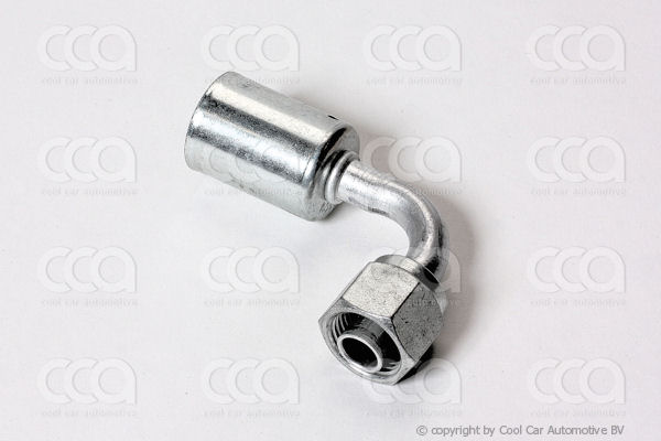 Fittingen / Compr. fittingen - adapters Fitting FOR 90 gr 8 - 8 aluminium
