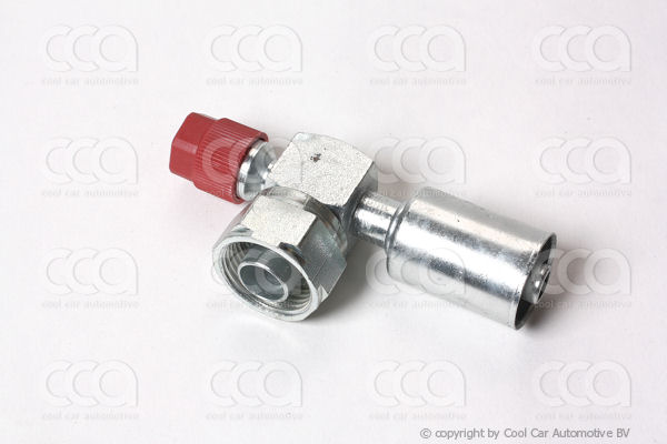 Fittingen / Compr. fittingen - adapters Fitting rotalock  90 gr 8 staal + R134a