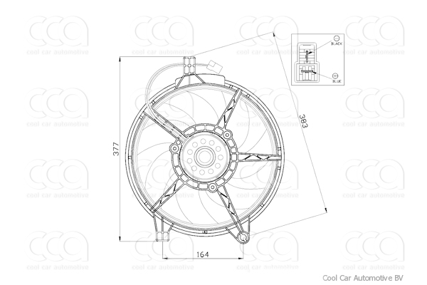 Ventilatoren Nissens Ventilator Mercedes Vito 96-03 12V