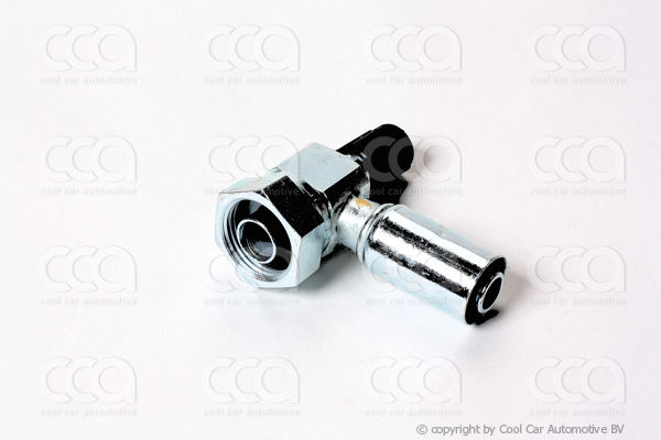 Fittingen / Compr. fittingen - adapters Fitting rotalock 90 gr ROD 10 staal+R134