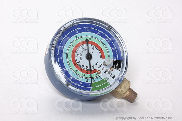 Werkplaatsuitrusting LAGEDRUK MANOMETER BLAUW PSI/BAR/CELSIUS