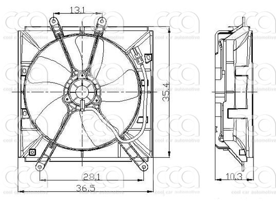 Ventilatoren Nissens Ventilator Toyota Carina