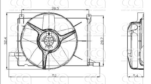Ventilatoren Nissens Ventilator Opel Corsa