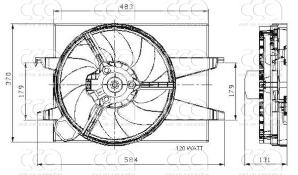 Ventilatoren Nissens Ventilator Ford Fiesta V 1.4 D-AC 01-