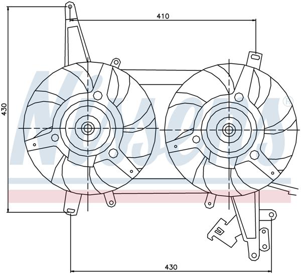 Ventilatoren Nissens Ventilator Fiat Bravo, Brava, Marea 95-