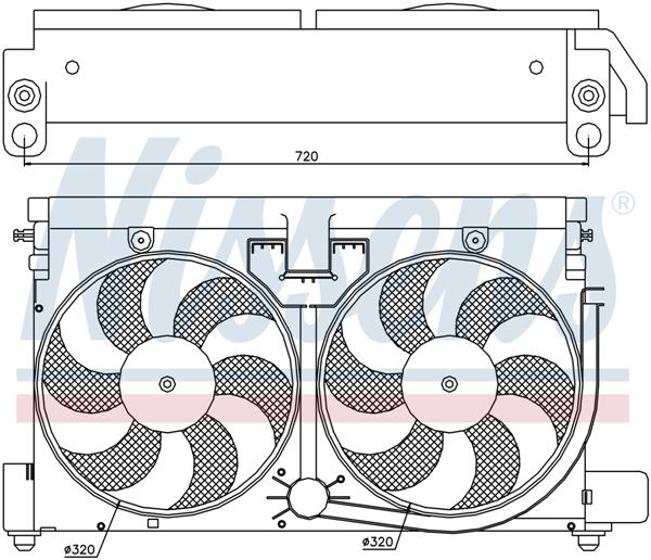 Ventilatoren Nissens Ventilator Peugeot 406 99-