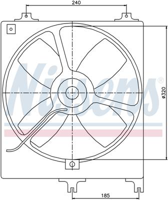 Ventilatoren Nissens Ventilator Mazda 626 88-