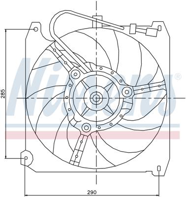 Ventilatoren Nissens Ventilator Alfa Romeo 145-146 94-