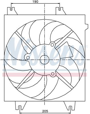 Ventilatoren Nissens Ventilator Hyundai Accent 99-