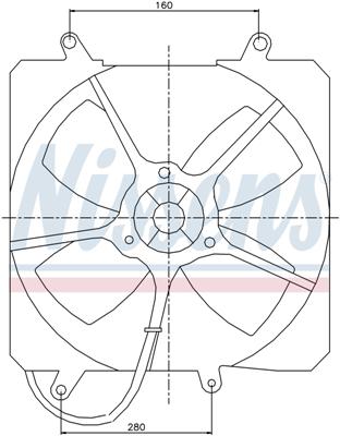 Ventilatoren Nissens Ventilator Toyota Corolla 87-