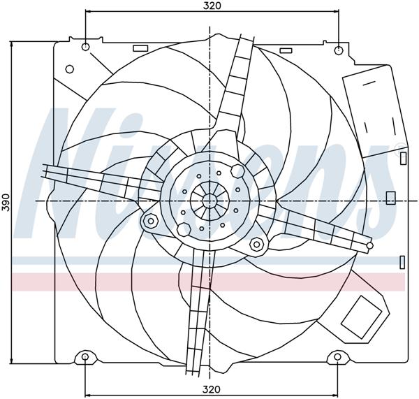 Ventilatoren Nissens Ventilator Alfa Romeo 145-146 TD 94-