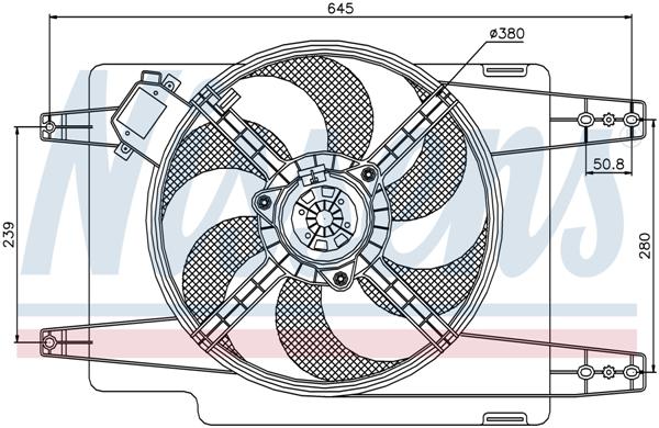 Ventilatoren Nissens Ventilator Alfa Romeo 156 97-