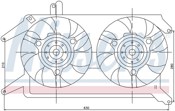 Ventilatoren Nissens Ventilator Lancia Lybra JTD 99-