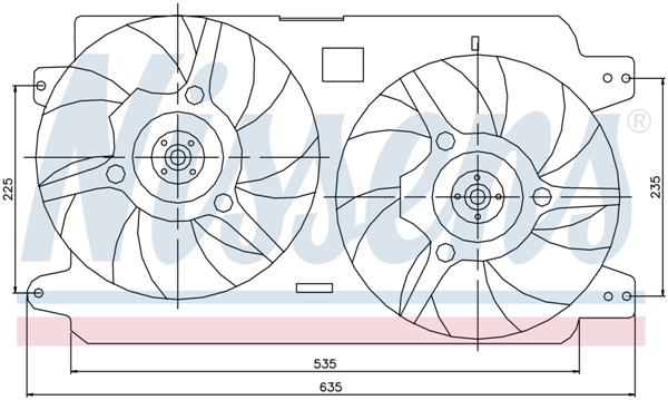 Ventilatoren Nissens Ventilator Lancia Kappa D-JTD 94-